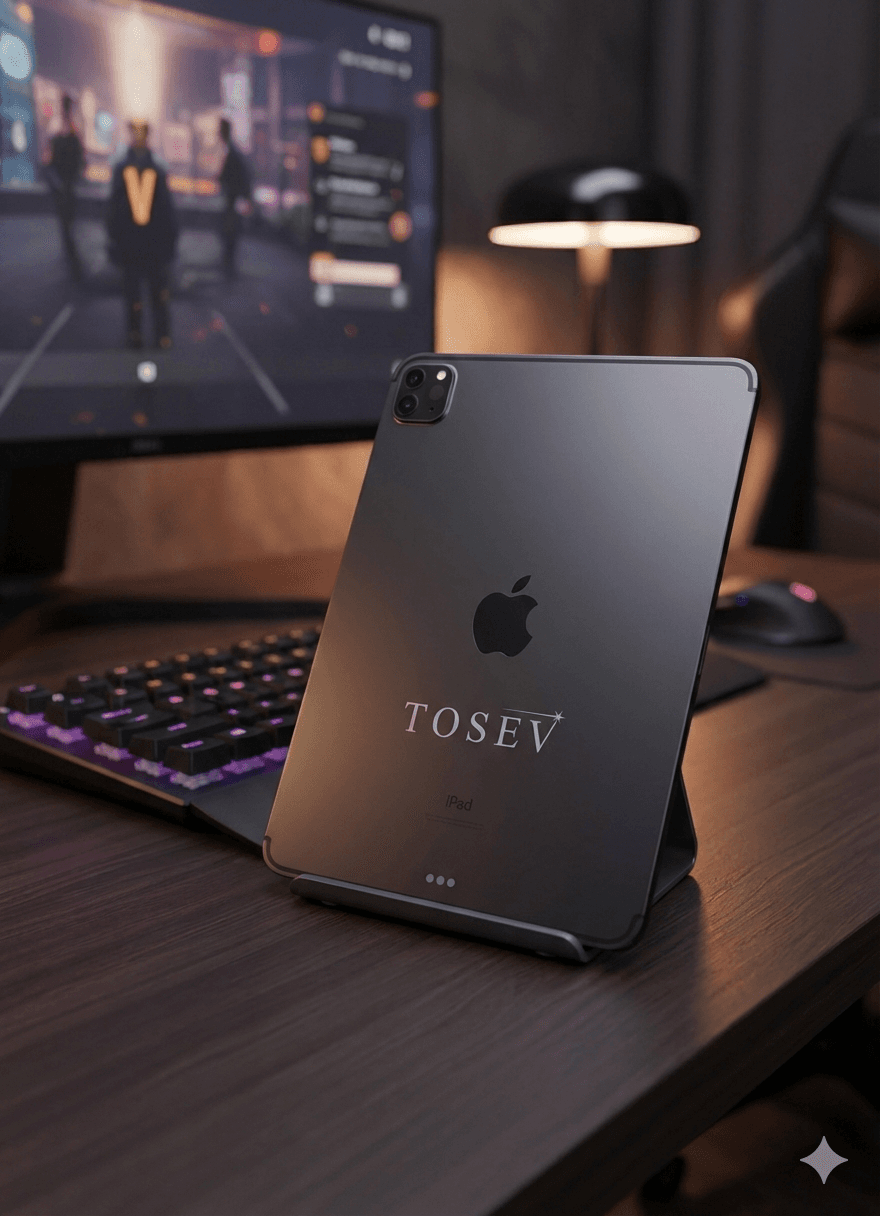 Ipad Example - Custom company logo engraving