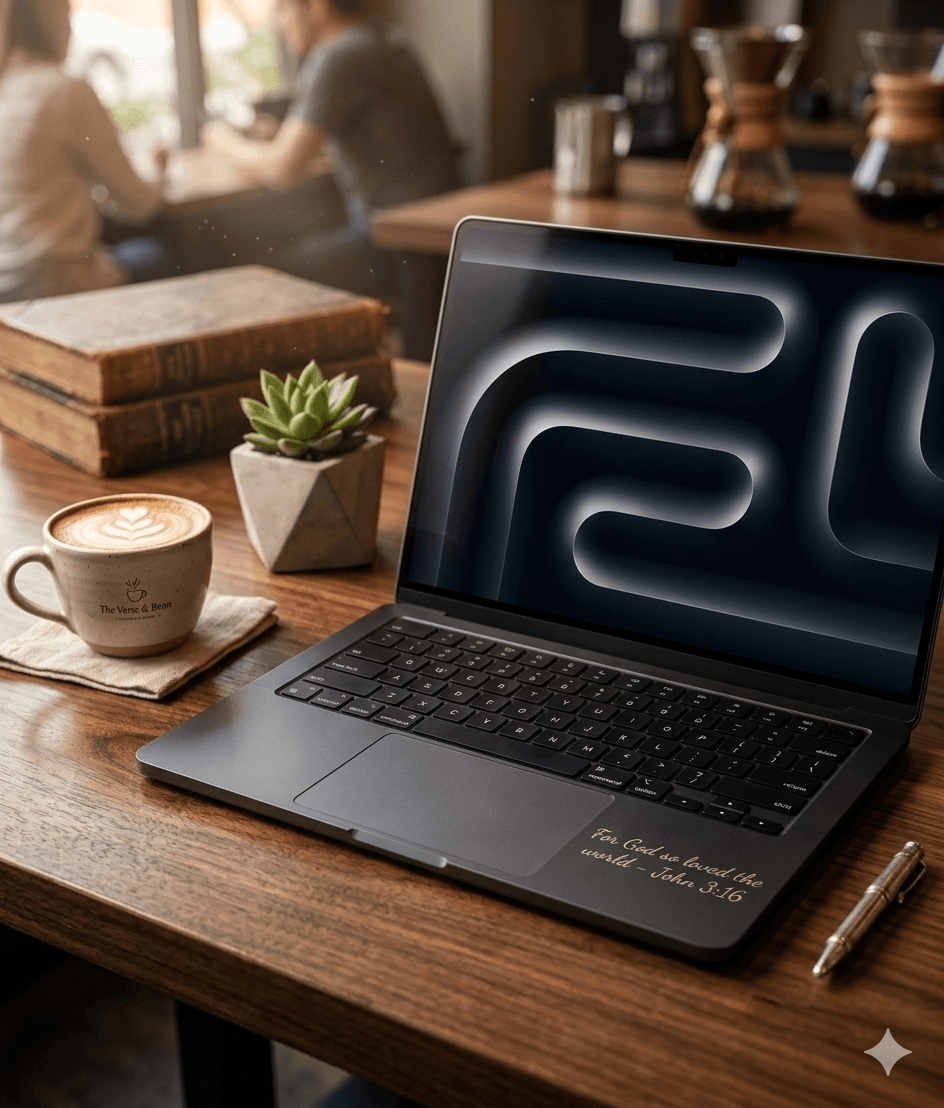 MacBook example - Custom Text on Palm Rest